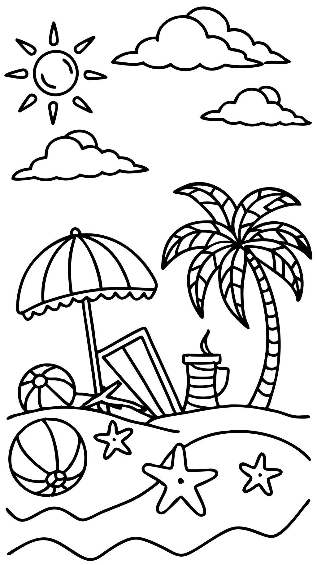 beaches coloring pages